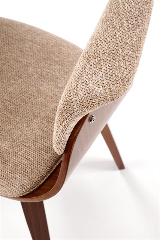 K545 jedálenská stolička,látka ARAGON/drevo, orechová/béžová ARAGON#14
