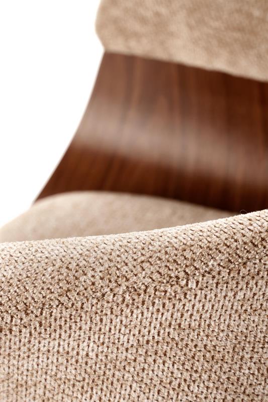 K545 jedálenská stolička,látka ARAGON/drevo, orechová/béžová ARAGON#14