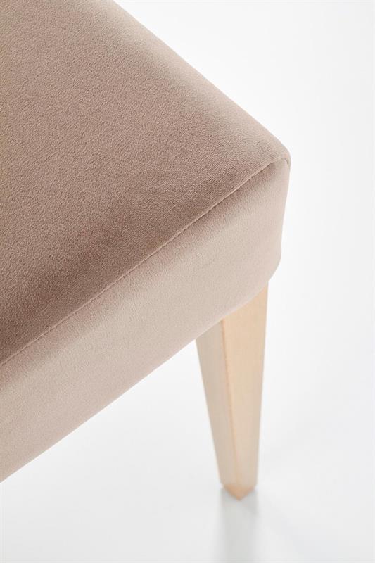 CLARION jedálenská stolička,drevo dub medový/látka bledohnedá MONOLITH09