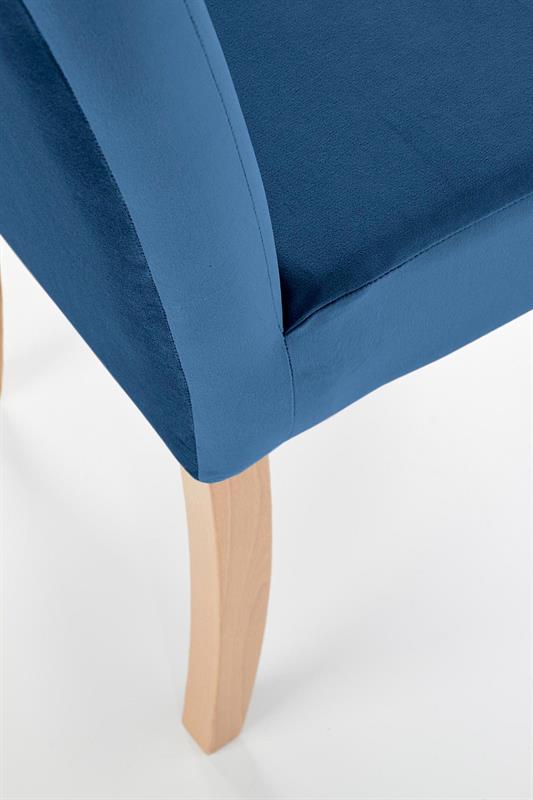 CLARION stolička jedálenská, drevo dub medový/látka modrá MONOLITH77