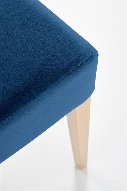 CLARION stolička jedálenská, drevo dub medový/látka modrá MONOLITH77