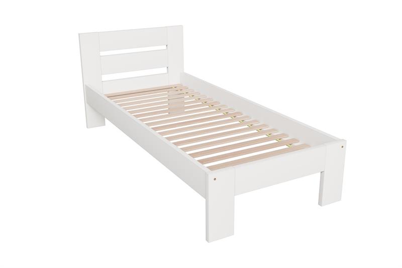 MATILDA 90cm posteľ, buk masív, biela