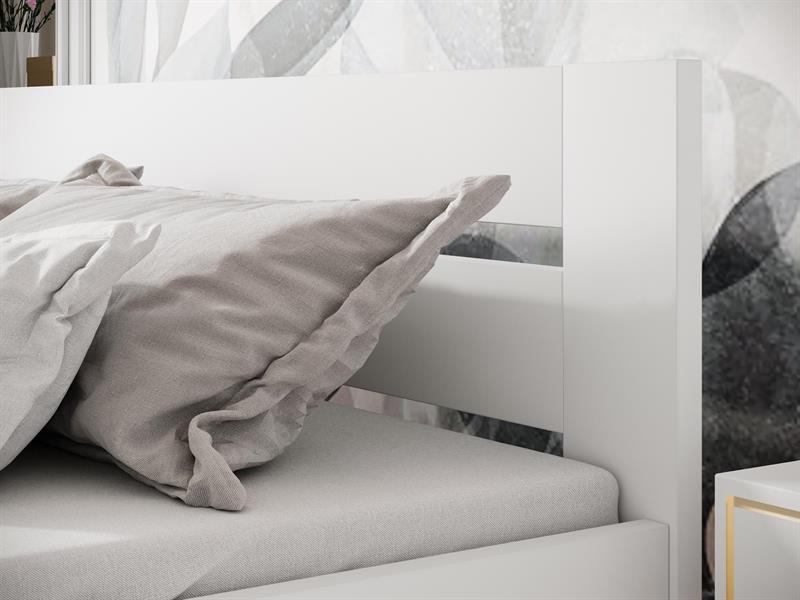 MATILDA 90cm posteľ, buk masív, biela