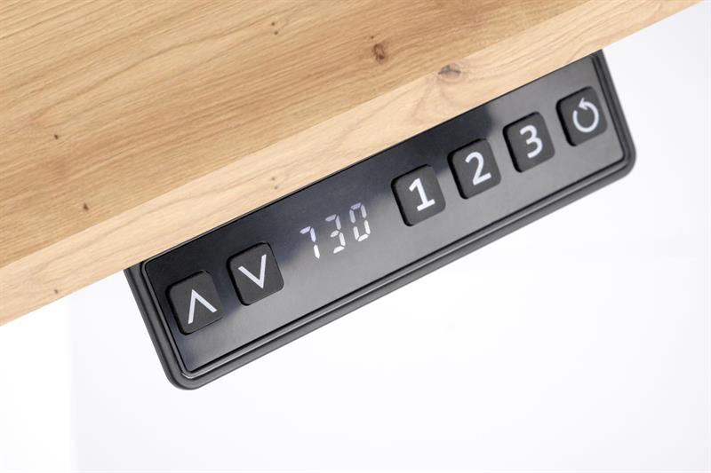 Písací stôl B53 – dub artisan / čierna