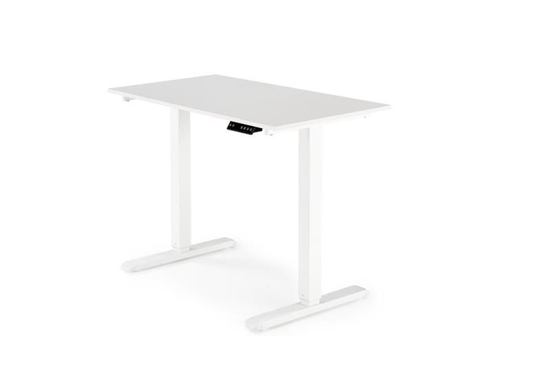 B-53 písací stolík, nastav.výška, drevo-melamín/kov, biely