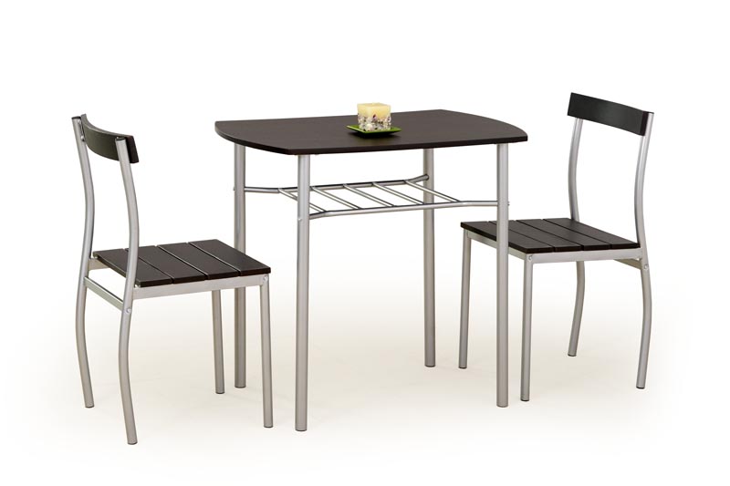 LANCE zostava stôl + 2 stoličky wenge
