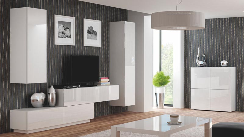 LIVO KM-100 komoda stojaca biely