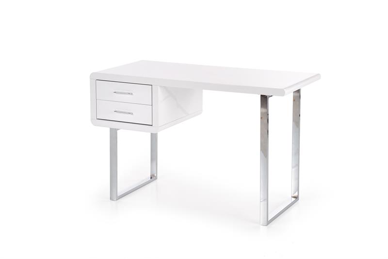 B30 PC stôl biely-chróm
