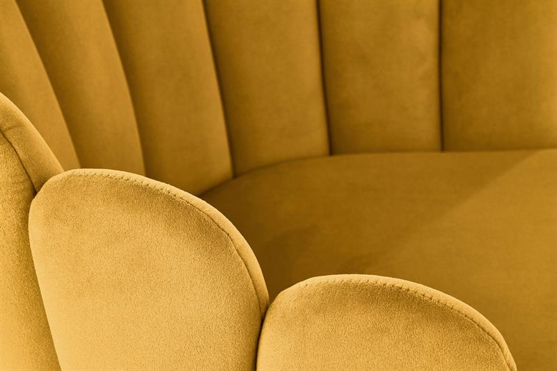 K410 jedálenská stolička horčicová velvet