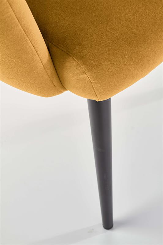 K410 jedálenská stolička horčicová velvet