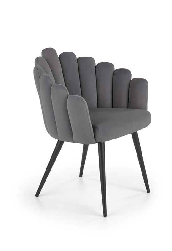 K410 stolička šedá velvet