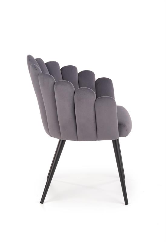 K410 stolička šedá velvet
