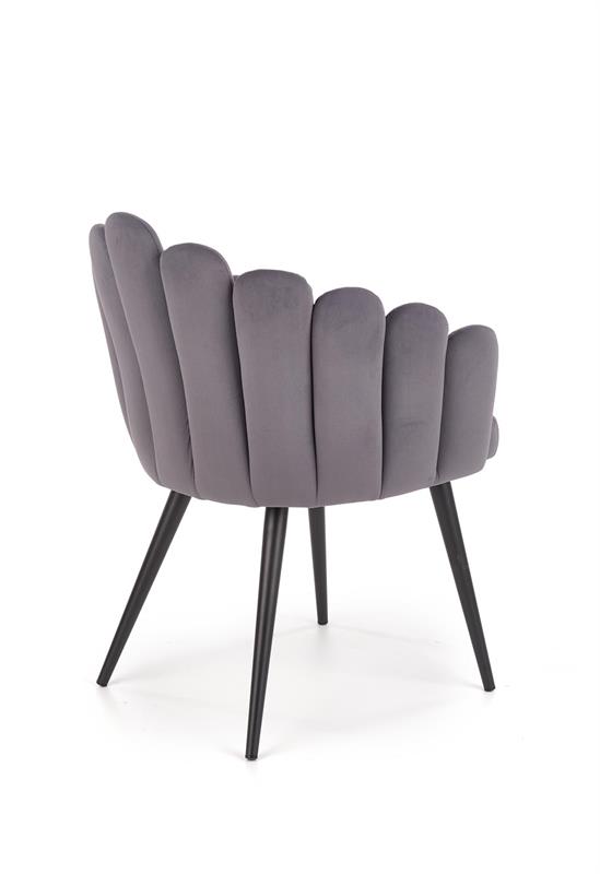 K410 stolička šedá velvet