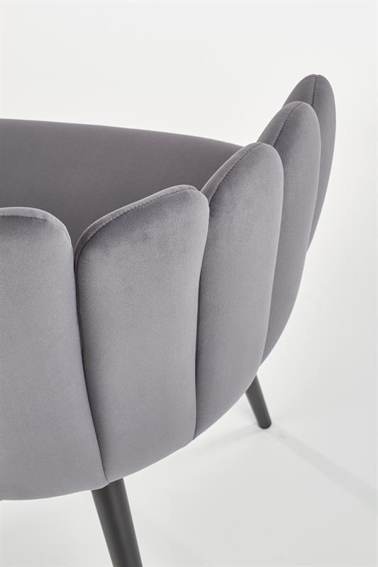 K410 stolička šedá velvet