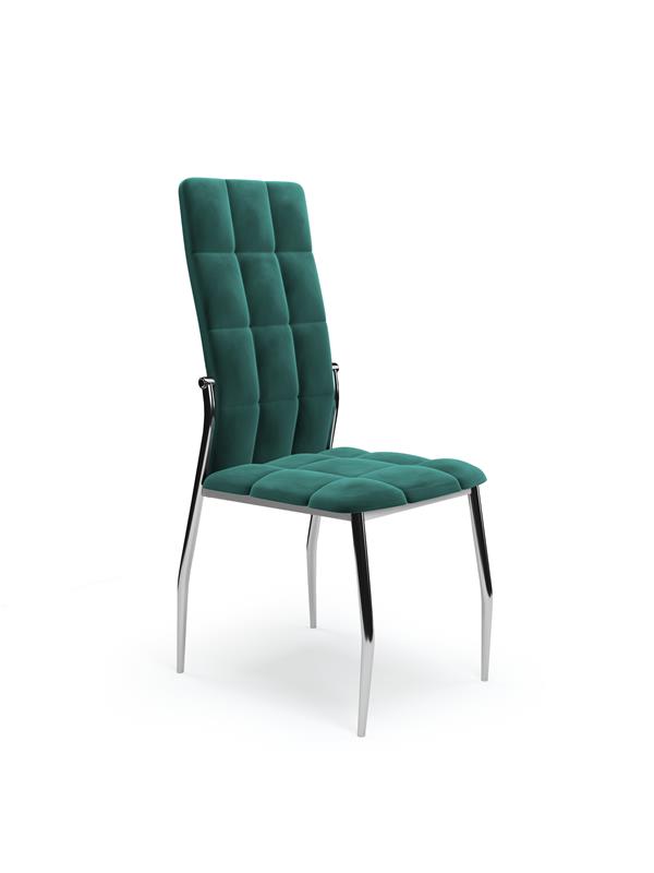 K416 stolička tmavo zelená velvet