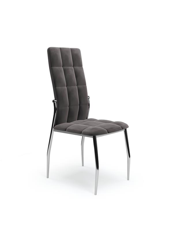 K416 stolička šedá velvet