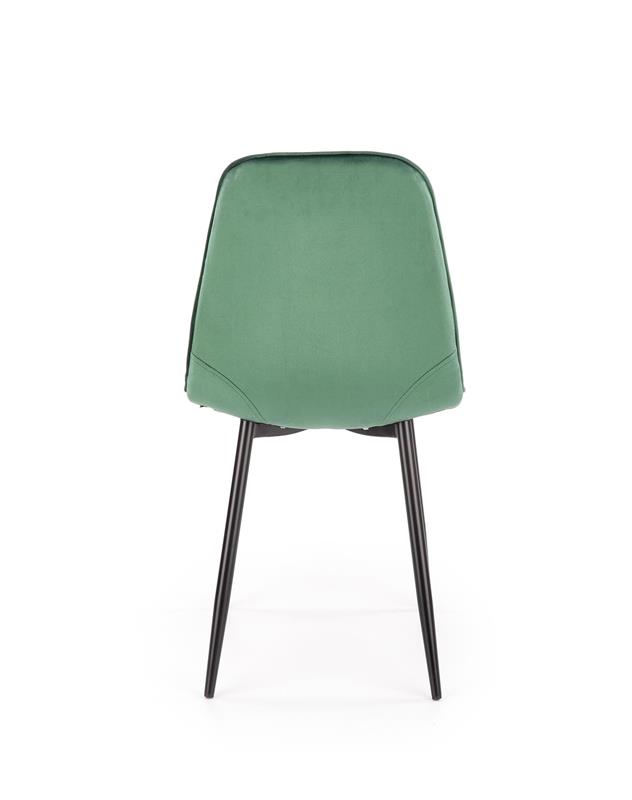K417 stolička tmavo zelená velvet