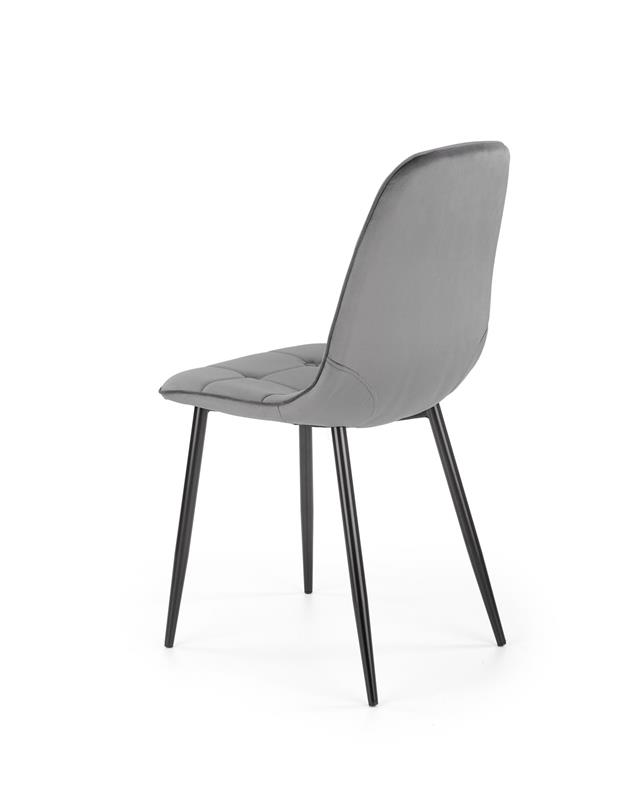 K417 stolička šedá velvet