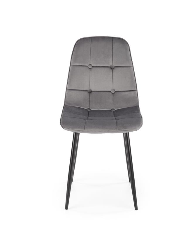 K417 stolička šedá velvet