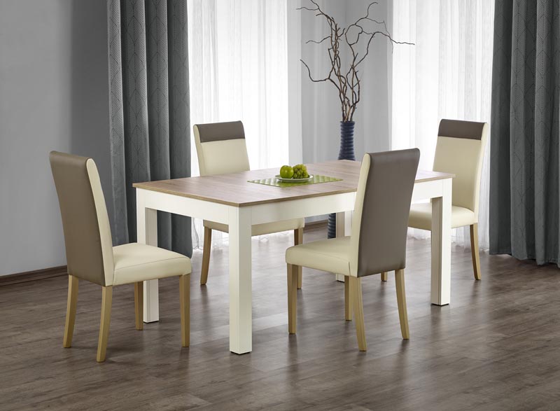 SEWERYN 160/300 cm stôl farba dub sonoma / biely