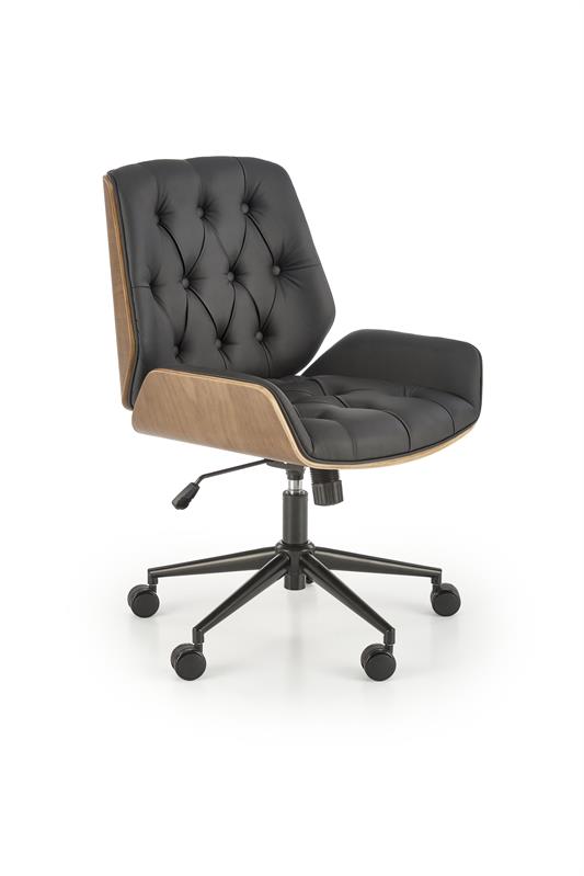 GAVIN kancelárska stolička orech/čierny - NA SKLADE!