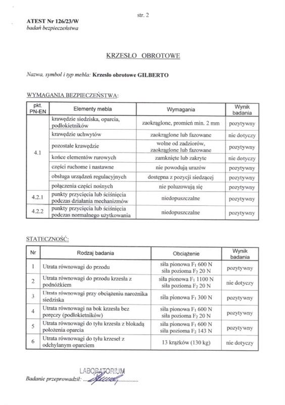 GILBERTO kancelárska stolička čierna