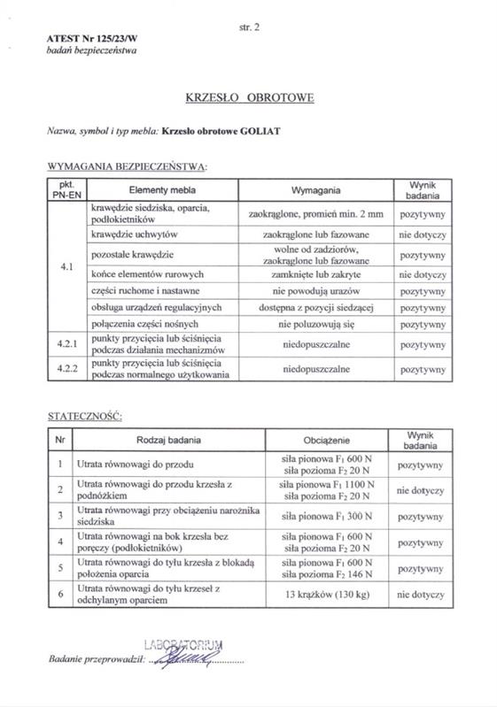 GOLIAT kancelárska stolička čierna