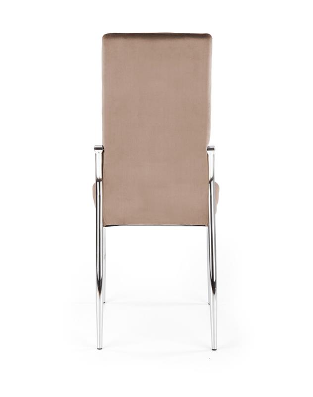 K416 stolička béžová velvet