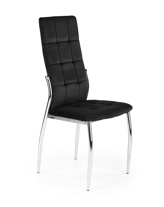 K416 stolička čierna velvet