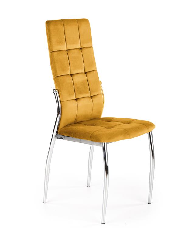 K416 stolička horčicová velvet