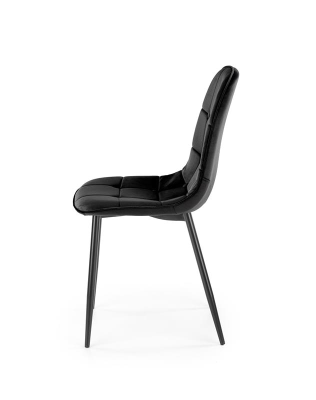 K417 stolička čierna velvet