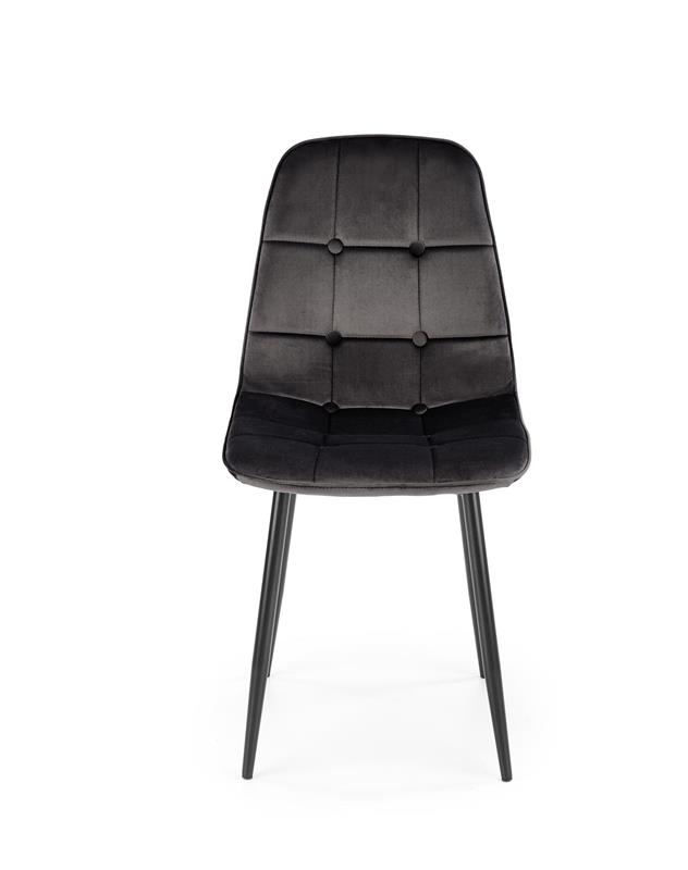 K417 stolička čierna velvet