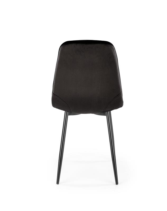 K417 stolička čierna velvet