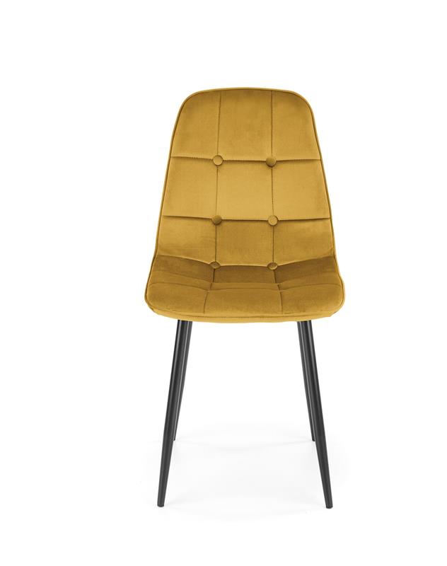 K417 stolička horčicová velvet