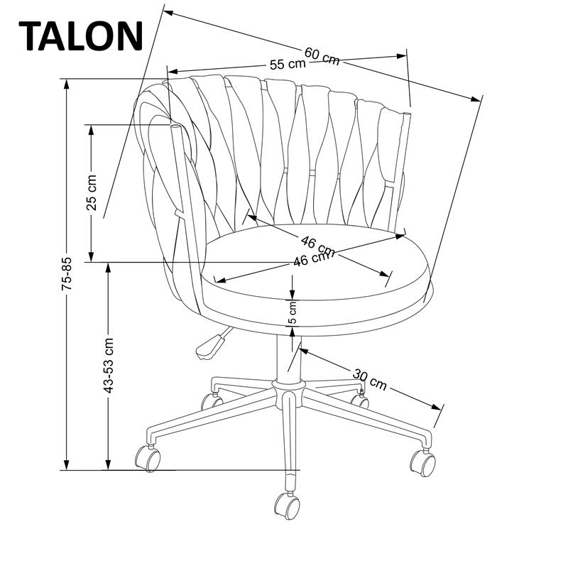 TALON kancelárska stolička šedá