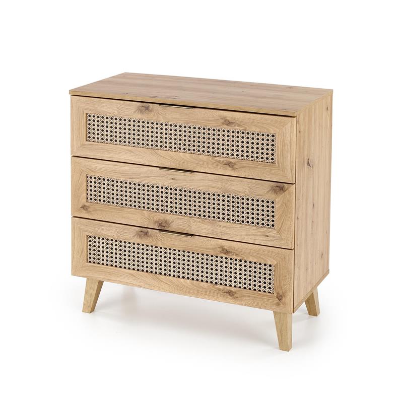 BORNEO KM-2 komoda, dub artisan/ čierny