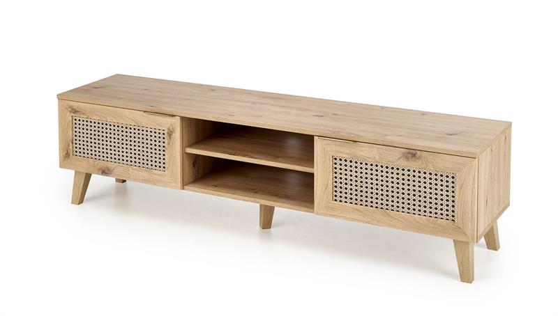 BORNEO RTV-1 stolík, 50/34/52cm, dub artisan/čierna