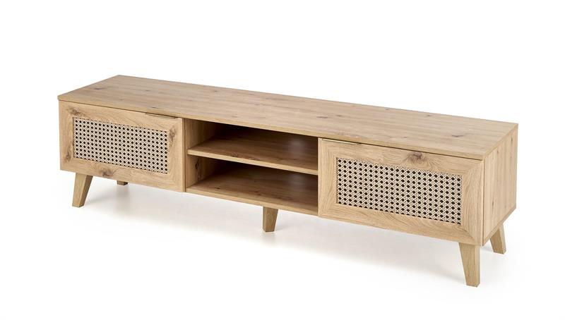 BORNEO RTV-1 stolík, 50/34/52cm, dub artisan/čierna