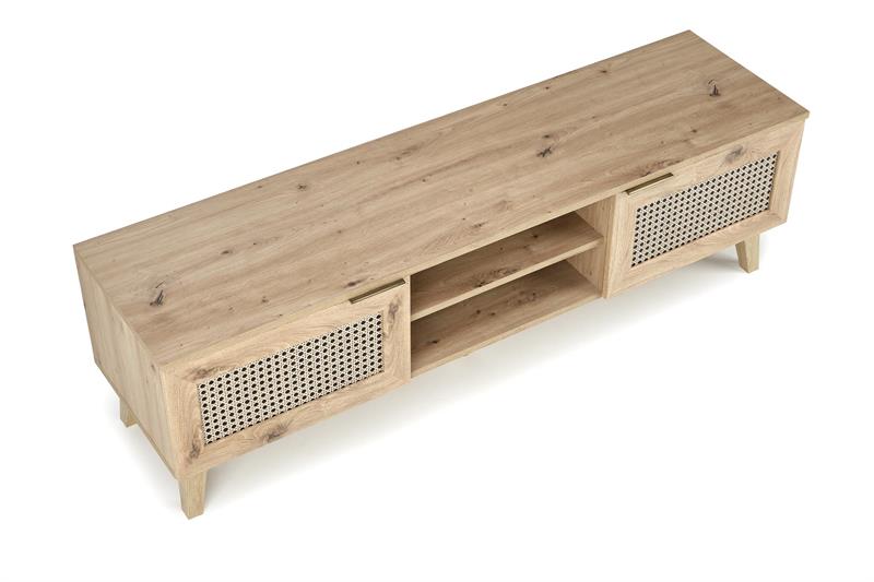 BORNEO RTV-1 stolík, 50/34/52cm, dub artisan/čierna
