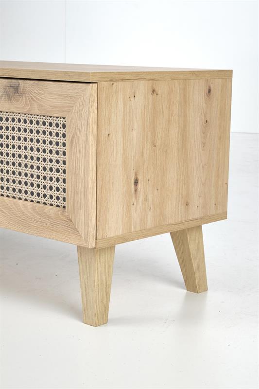 BORNEO RTV-1 stolík, 50/34/52cm, dub artisan/čierna