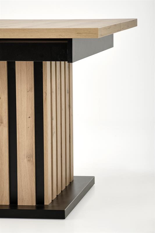LAMELLO rozkladací stôl 130-180/80 cm dub artisan/čierny