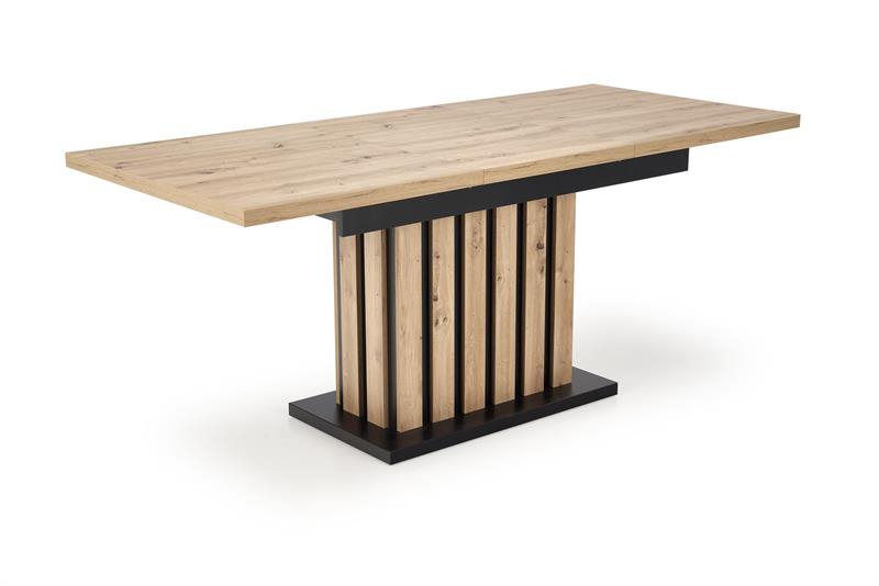 LAMELLO rozkladací stôl 130-180/80 cm dub artisan/čierny