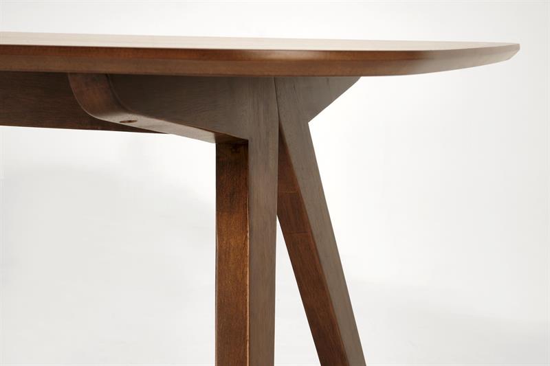 MIGUEL jedálenský stôl 160/90/75/131cm, MDF/dýha, orech/orech