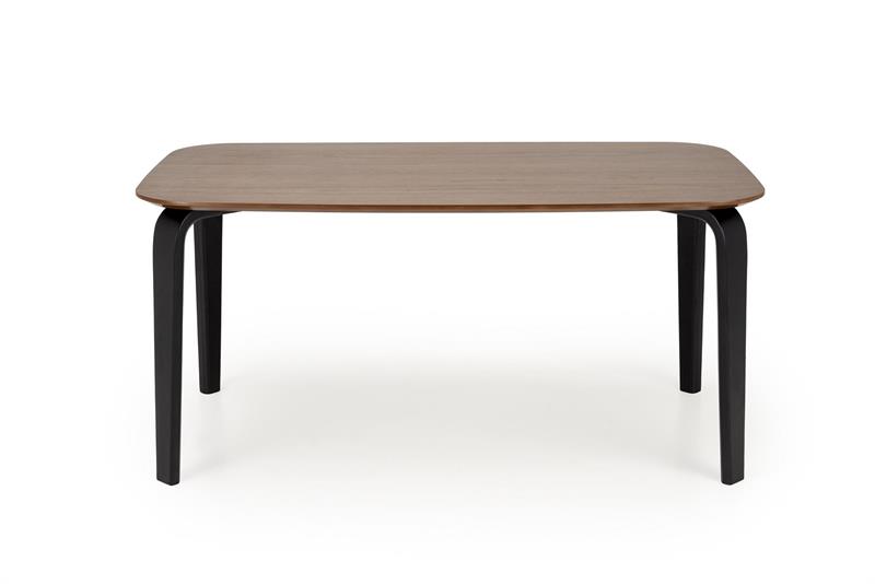 PEDRO jedálenský stôl 160/90/75/140cm, MDF/dýha, orech/čierna