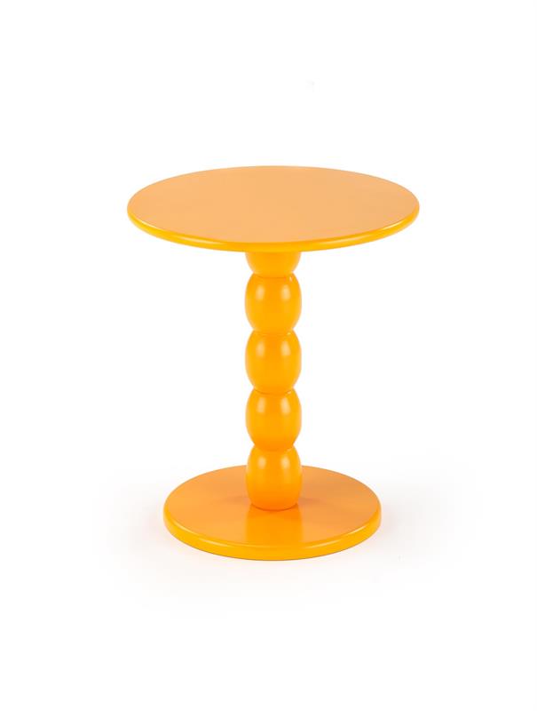 CIRILLA konferenčný stolík 40/47cm, lak. MDF/masívne drevo, horčicová