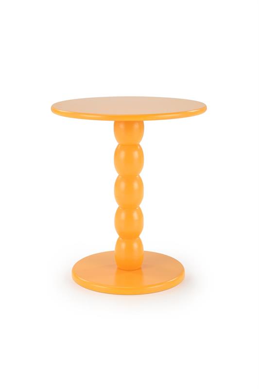CIRILLA konferenčný stolík 40/47cm, lak. MDF/masívne drevo, horčicová