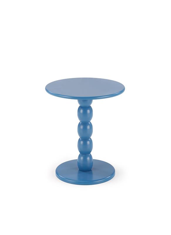 CIRILLA konferenčný stolík 40/47cm, lakovaná MDF/masívne drevo, modrá