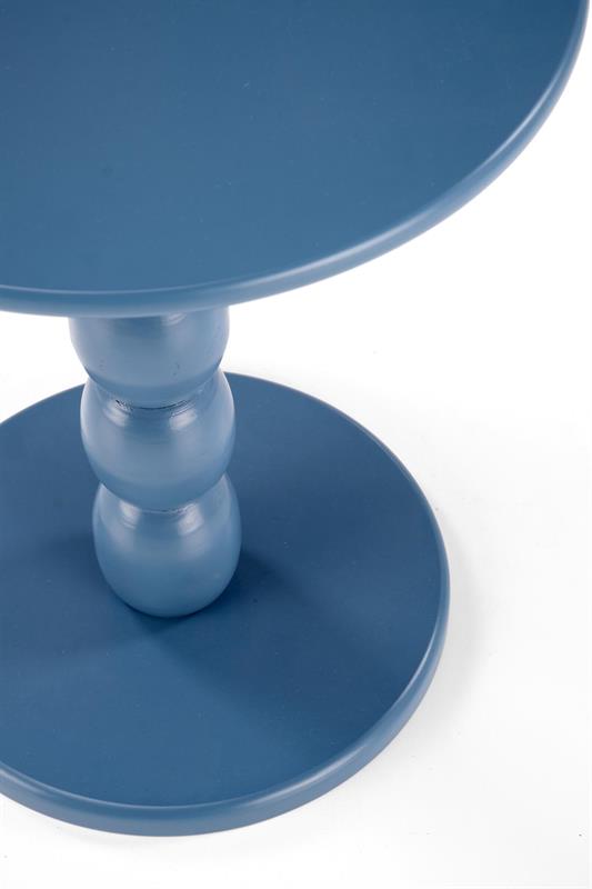 CIRILLA konferenčný stolík 40/47cm, lakovaná MDF/masívne drevo, modrá