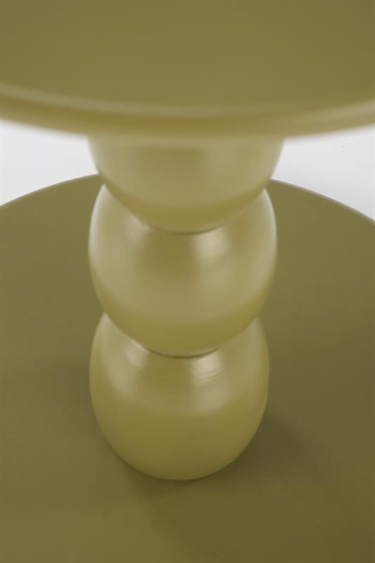 CIRILLA konferenčný stolík 40/47cm, lak. MDF/masívne drevo, olivová
