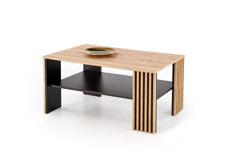 FEMINA konferenčný stolík 110/65/52cm, lamino doska,dub artisan/čierna